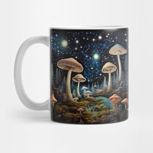 Starry Night Magic Mushroom Mug